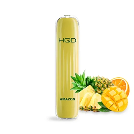 Ηλεκτρονικό τσιγάρο μιας χρήσης HQD Wave Amazon Tropical-Fruits με γεύση Τροπικά Φρούτα.