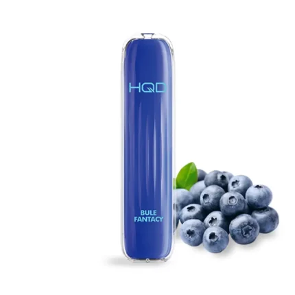 Ηλεκτρονικό τσιγάρο μιας χρήσης HQD Wave Bule Fantacy Blueberry με γεύση Μύρτιλο.