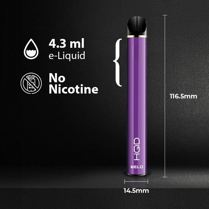 Χωρίς νικοτίνη και ποσότητα e-υγρού στο ηλεκτρονικό τσιγάρο μιας χρήσης wave.